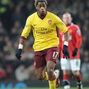 Alex Song (Arsenal). Manchester United 1: 0 Arsenal, Barclays Premier League Alex Song (Arsenal). Manchester United 1: 0 Arsenal, Barclays Premier League