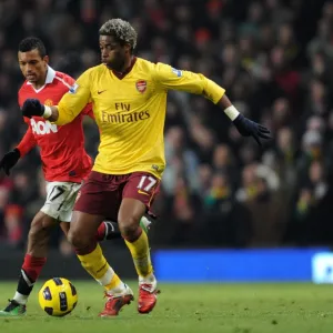 Alex Song (Arsenal) Nani (Man Utd). Manchester United 1: 0 Arsenal. Barclays Premier League