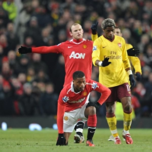 Alex Song (Arsenal) Patrice Evra (Man United). Manchester United 1: 0 Arsenal