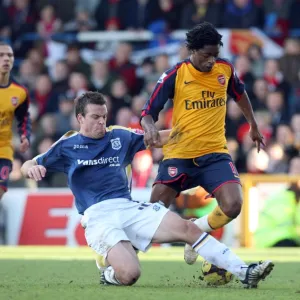 Alex Song (Arsenal) Paul Parry (Cardiff)