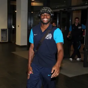 Alex Song (Arsenal) in the players entance. Arsenal 2: 1 Olympiacos. UEFA Champions League