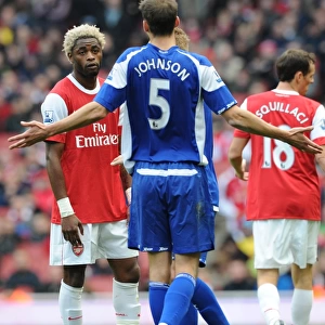 Alex Song (Arsenal) Roger Johnson (Birmingham). Arsenal 2: 1 Birmingham City