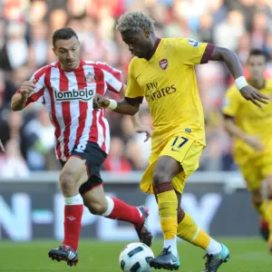 Alex Song (Arsenal) Steed Malbranque (Sunderland). Sunderland 1: 1 Arsenal Alex Song (Arsenal) Steed Malbranque (Sunderland). Sunderland 1: 1 Arsenal