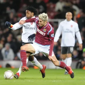 Alex Song (Arsenal) Valon Behrami (West Ham). West Ham United 1: 2 Arsenal Alex Song (Arsenal) Valon Behrami (West Ham). West Ham United 1: 2 Arsenal