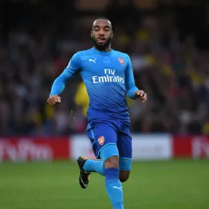 Alexandre Lacazette in Action: Arsenal vs. Watford, Premier League 2017-18 Alexandre Lacazette in Action: Arsenal vs. Watford, Premier League 2017-18
