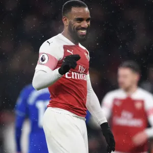 Alexandre Lacazette in Action: Arsenal vs. Cardiff City, Premier League 2018-19 Alexandre Lacazette in Action: Arsenal vs. Cardiff City, Premier League 2018-19