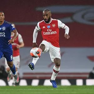 Alexandre Lacazette in Action: Arsenal vs. Leicester City, Premier League 2019-2020