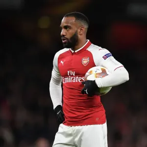 Alexandre Lacazette in Action: Arsenal vs CSKA Moskva, UEFA Europa League Quarterfinals