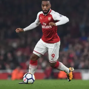 Alexandre Lacazette: In Action for Arsenal vs West Bromwich Albion, Premier League 2017-18 Alexandre Lacazette: In Action for Arsenal vs West Bromwich Albion, Premier League 2017-18