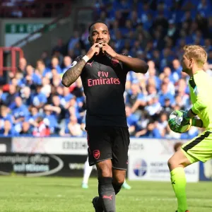 Alexandre Lacazette in Action: Huddersfield Town vs Arsenal, Premier League 2017-18 Alexandre Lacazette in Action: Huddersfield Town vs Arsenal, Premier League 2017-18