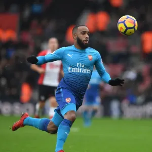 Alexandre Lacazette in Action: Southampton vs Arsenal, Premier League 2017-18