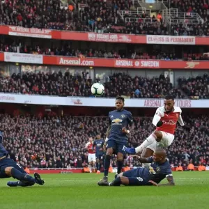 Alexandre Lacazette (Arsenal) and Ashley Young (Manchester United) Print Alexandre Lacazette (Arsenal) and Ashley Young (Manchester United) Print