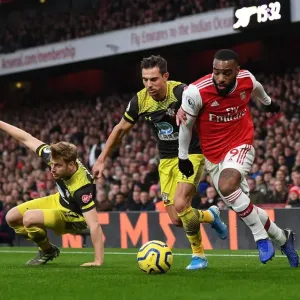 Alexandre Lacazette Print, Arsenal vs Southampton Premier League Match