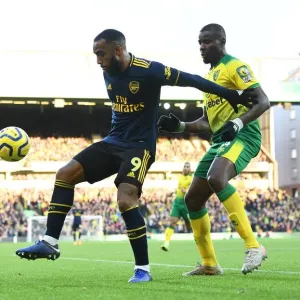 Alexandre Lacazette (Arsenal) Ibrahim Amadou (Norwich) Alexandre Lacazette (Arsenal) Ibrahim Amadou (Norwich)