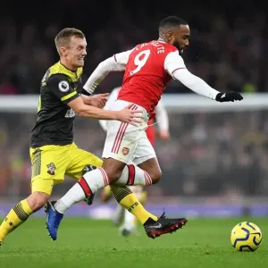 Alexandre Lacazette (Arsenal) James Ward-Prowse (Soton) Alexandre Lacazette (Arsenal) James Ward-Prowse (Soton)