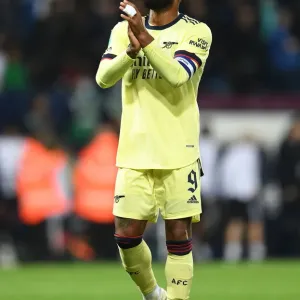Alexandre Lacazette Celebrates Arsenal's Carabao Cup Victory over West Bromwich Albion Alexandre Lacazette Celebrates Arsenal's Carabao Cup Victory over West Bromwich Albion