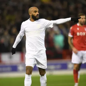 Alexandre Lacazette in FA Cup Action: Arsenal vs. Nottingham Forest (2021-22)
