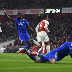 Alexandre Lacazette Print - 2018-19 Premier League Match