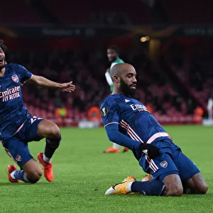 Alexandre Lacazette Scores First Arsenal Goal in Europa League Victory over Rapid Wien