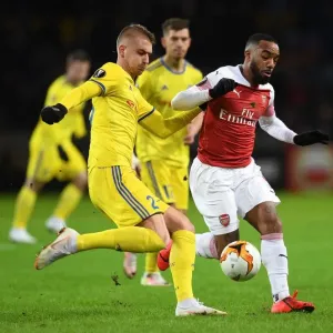 Alexandre Lacazette vs Zakhar Volkov: Clash in the Europa League as Arsenal Face BATE Borisov