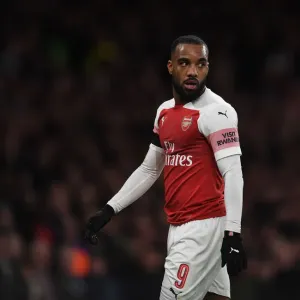 Alexandre Lacazette's Determined Gaze: Arsenal vs Manchester United in FA Cup Showdown Alexandre Lacazette's Determined Gaze: Arsenal vs Manchester United in FA Cup Showdown