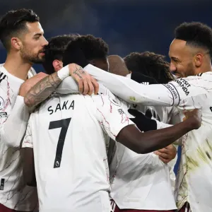 Alexandre Lacazette's Goal Celebration: Brighton & Hove Albion vs. Arsenal, Premier League 2020-21
