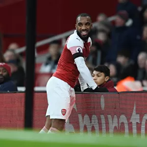 Alexis Lacazette in Action: Arsenal vs. Fulham (Premier League 2018-19)