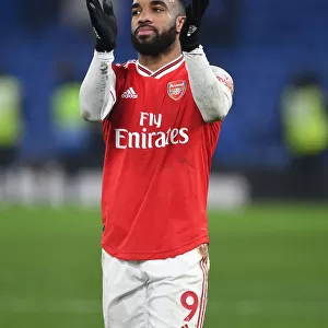 Alexis Lacazette Applauding Arsenal Fans After Chelsea Match, Premier League 2019-20
