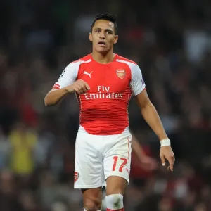 Alexis Sanchez: In Action for Arsenal against Besiktas, 2014 UEFA Champions League Qualifiers