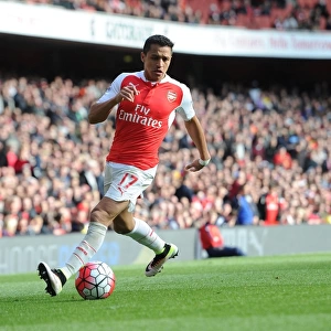 Alexis Sanchez: In Action for Arsenal Against Crystal Palace, Premier League 2015-16