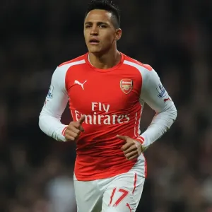 Alexis Sanchez: In Action for Arsenal Against Manchester United, Premier League 2014-15 Alexis Sanchez: In Action for Arsenal Against Manchester United, Premier League 2014-15