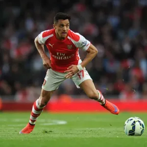 Alexis Sanchez: In Action for Arsenal Against Swansea City, Premier League 2014-2015 Alexis Sanchez: In Action for Arsenal Against Swansea City, Premier League 2014-2015