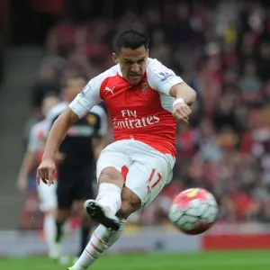 Alexis Sanchez in Action: Arsenal vs. Watford, Premier League 2015-16 Alexis Sanchez in Action: Arsenal vs. Watford, Premier League 2015-16
