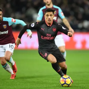 Alexis Sanchez in Action: Arsenal vs. West Ham United (2017-18) - Premier League Showdown Alexis Sanchez in Action: Arsenal vs. West Ham United (2017-18) - Premier League Showdown