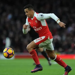Alexis Sanchez in Action: Arsenal vs AFC Bournemouth, Premier League 2016/17