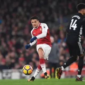 Alexis Sanchez in Action: Arsenal vs Manchester United, Premier League 2017-18 Alexis Sanchez in Action: Arsenal vs Manchester United, Premier League 2017-18