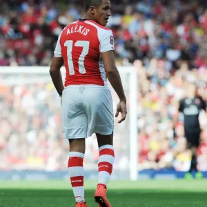 Alexis Sanchez in Action: Arsenal vs AS Monaco, Emirates Cup 2014