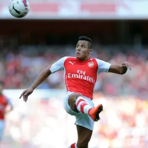 Alexis Sanchez in Action: Arsenal vs AS Monaco, Emirates Cup 2014