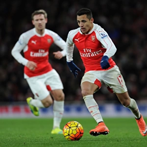 Alexis Sanchez in Action: Arsenal vs Swansea City (Premier League 2015-16)