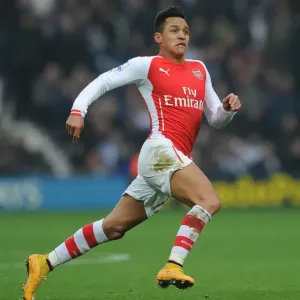Alexis Sanchez: In Action for Arsenal Against West Bromwich Albion, Premier League 2014/15