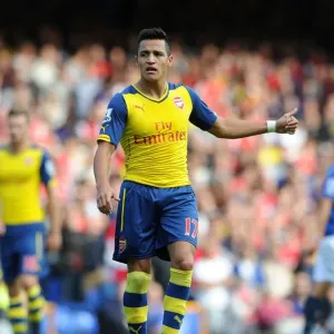 Alexis Sanchez in Action: Everton vs. Arsenal, Premier League 2014/15