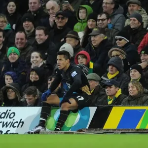 Alexis Sanchez: In Action Against Norwich City, Premier League 2015-16 Alexis Sanchez: In Action Against Norwich City, Premier League 2015-16