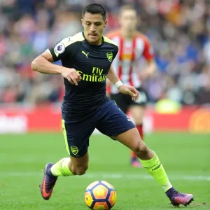 Alexis Sanchez in Action: Sunderland vs. Arsenal, Premier League 2016-17