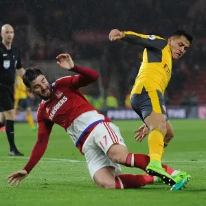 Prints of Season 2016-17 Prints: Middlesbrough v Arsenal 2016-17