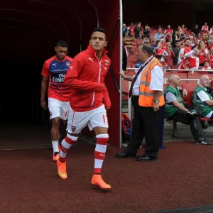 Alexis Sanchez (Arsenal). Arsenal 2: 1 Crystal Palace. Barclays Premier League. Emirates Stadium