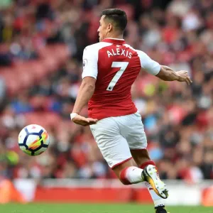 Alexis Sanchez Print, Premier League Match at Emirates Stadium