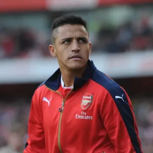 Print of Alexis Sanchez in action for Arsenal, 4/10/15 Print of Alexis Sanchez in action for Arsenal, 4/10/15