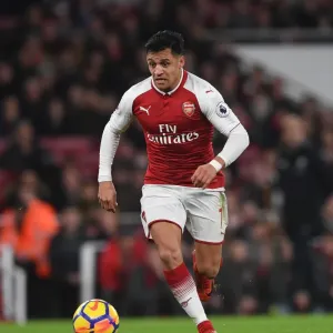 Alexis Sanchez (Arsenal). Arsenal 3: 3 Liverpool. Premier League. Emirates Stadium