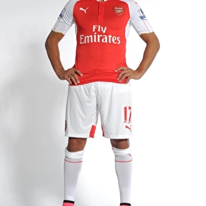 Alexis Sanchez of Arsenal. Arsenal Training Ground, London Colney, Hertfordshire