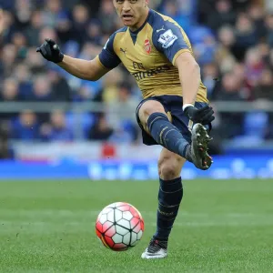 Alexis Sanchez (Arsenal). Everton 0: 2 Arsenal. Barclays Premier League. Goodison Park